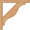 Ekena Millwork Funston Block Smooth Bracket w/ Offset Brace, Western Red Cedar, 3 1/2"W x 18"D x 18"H BKT0402X18X18FST05SWR - alternate 2
